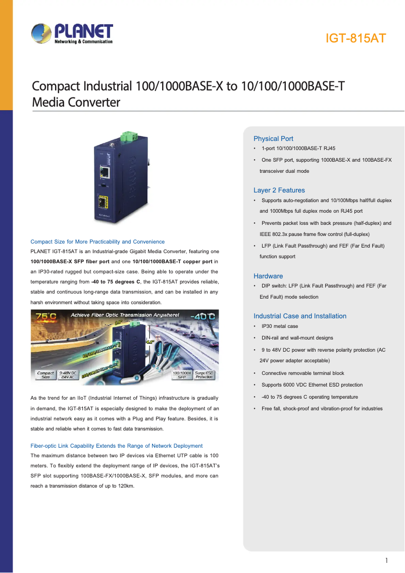 Image de la première page du manuel de l'appareil IGT-815AT