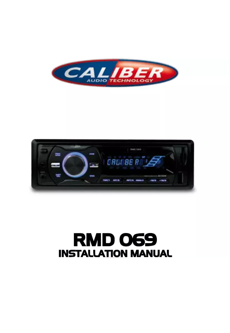 Página 1 del manual Manual de usuario Caliber RMD 069