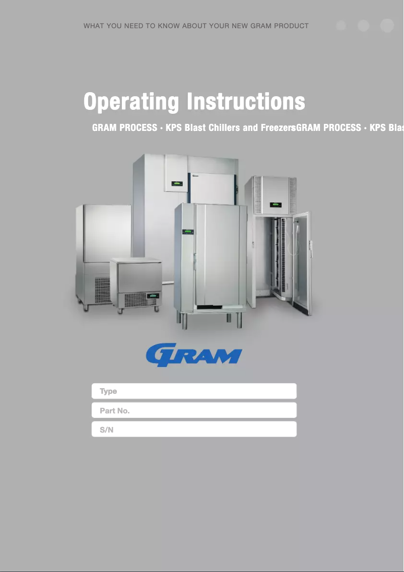 Page n°1 - Manuel utilisateur Gram KPS60