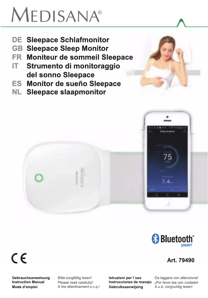 Page 1 de la notice Manuel utilisateur Medisana Sleepace SC 800
