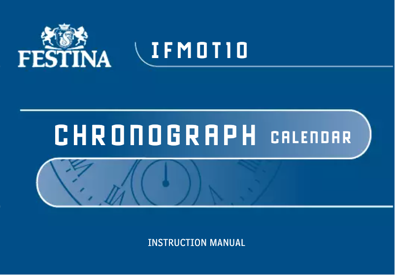 Page 1 de la notice Manuel utilisateur Festina F6457