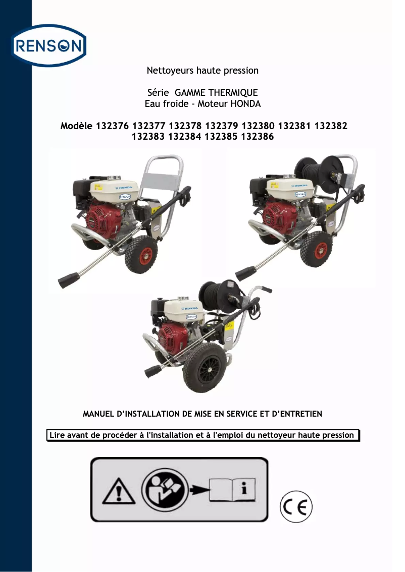 Page n°1 - Manuel utilisateur Renson 132384