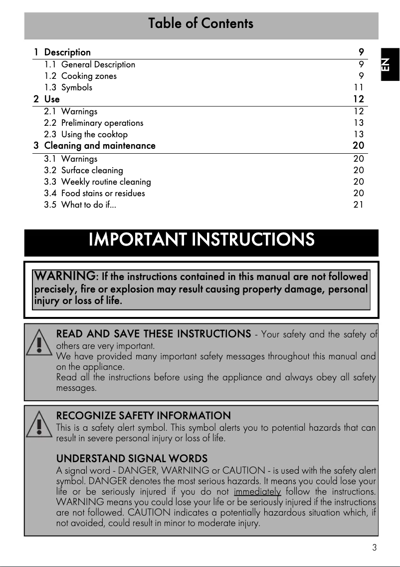 Image de la première page du manuel de l'appareil SEU122B