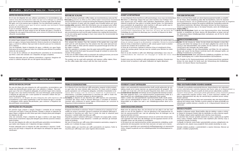 First page image of the manual for AD3500