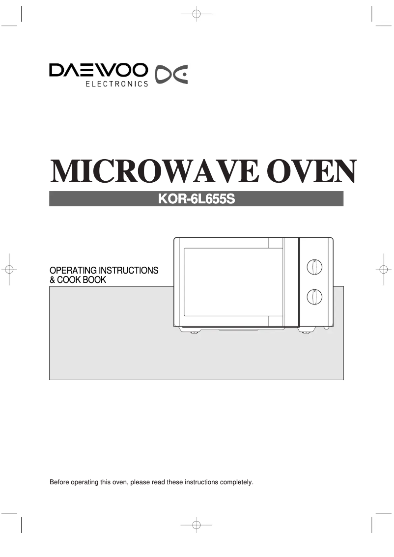 Page n°1 - Manuel utilisateur Daewoo KOR-6L65