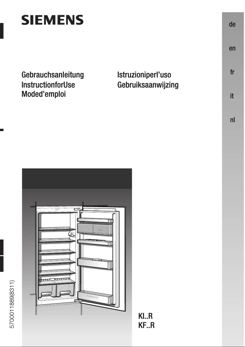 Image de la première page du manuel de l'appareil KI26R440