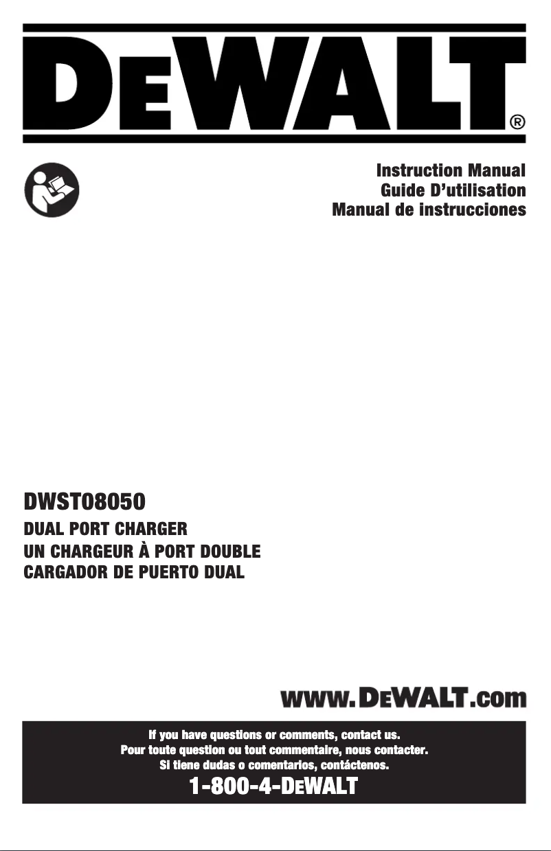 Página 1 del manual Manual de usuario DeWalt DWST08050