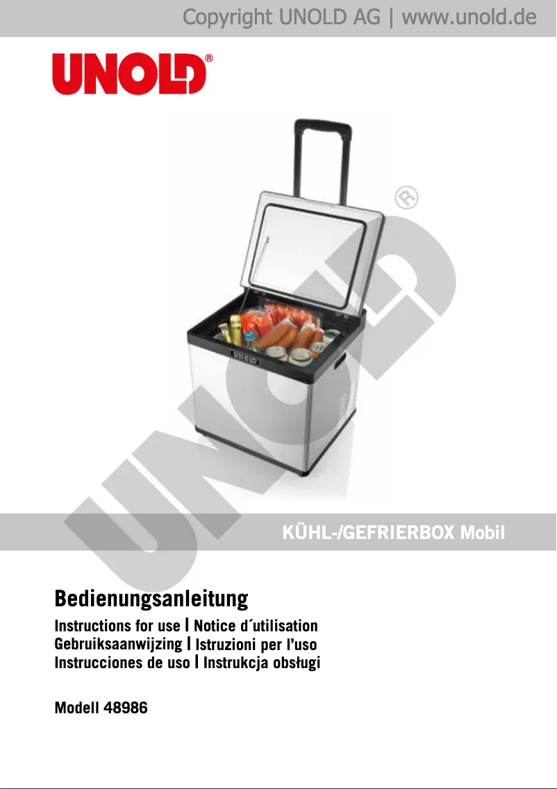 Image de la première page du manuel de l'appareil Mobil 48986