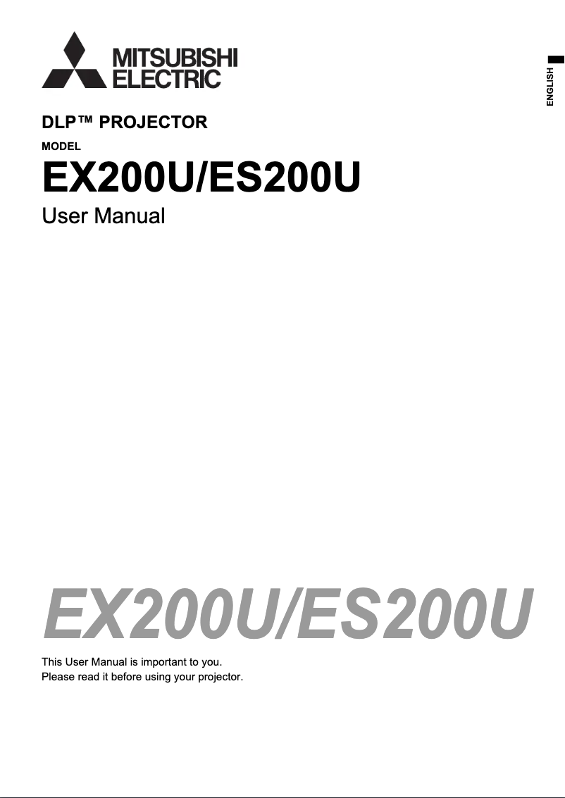 Image de la première page du manuel de l'appareil ES200U