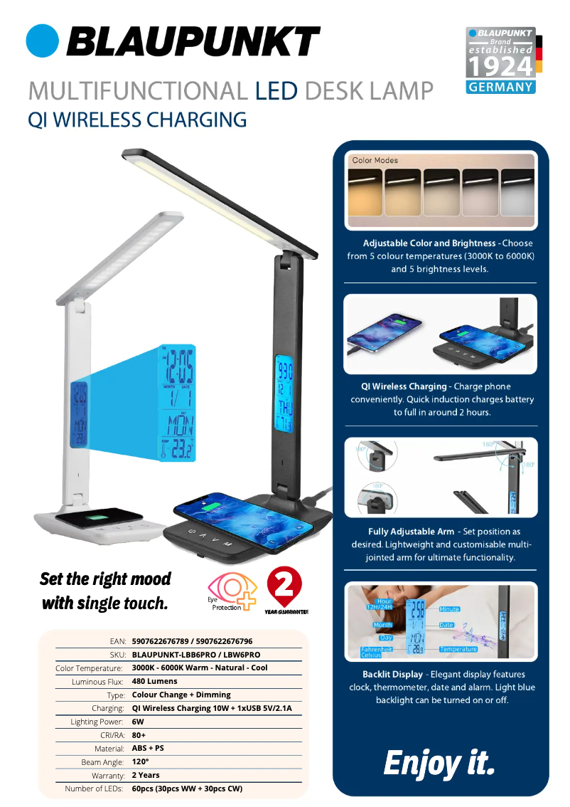 Page 1 de la notice Manuel utilisateur Blaupunkt LBB6PRO