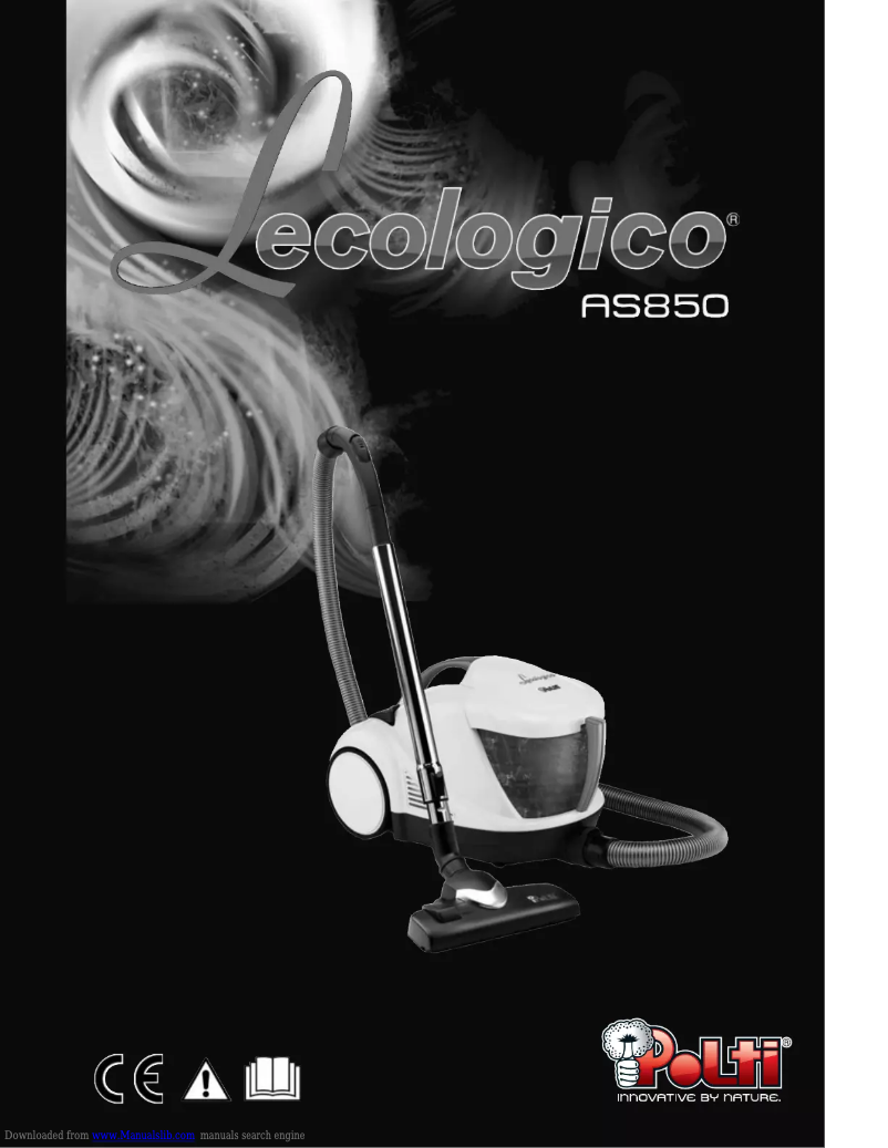 Page 1 de la notice Manuel utilisateur Polti Lecolgico AS850