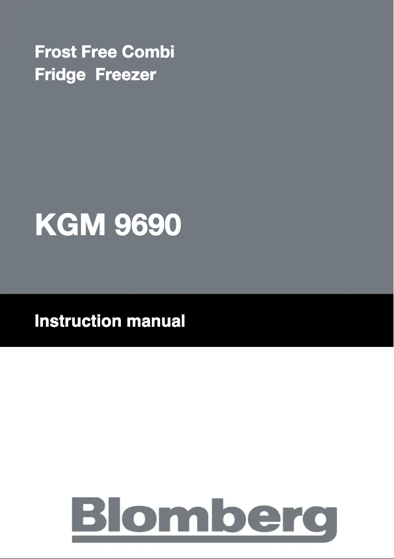 Image de la première page du manuel de l'appareil KGM 9690