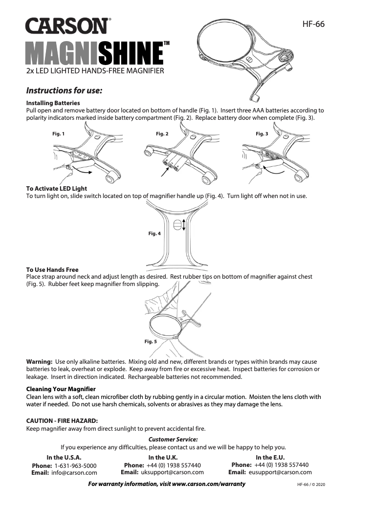 Image de la première page du manuel de l'appareil HF-66
