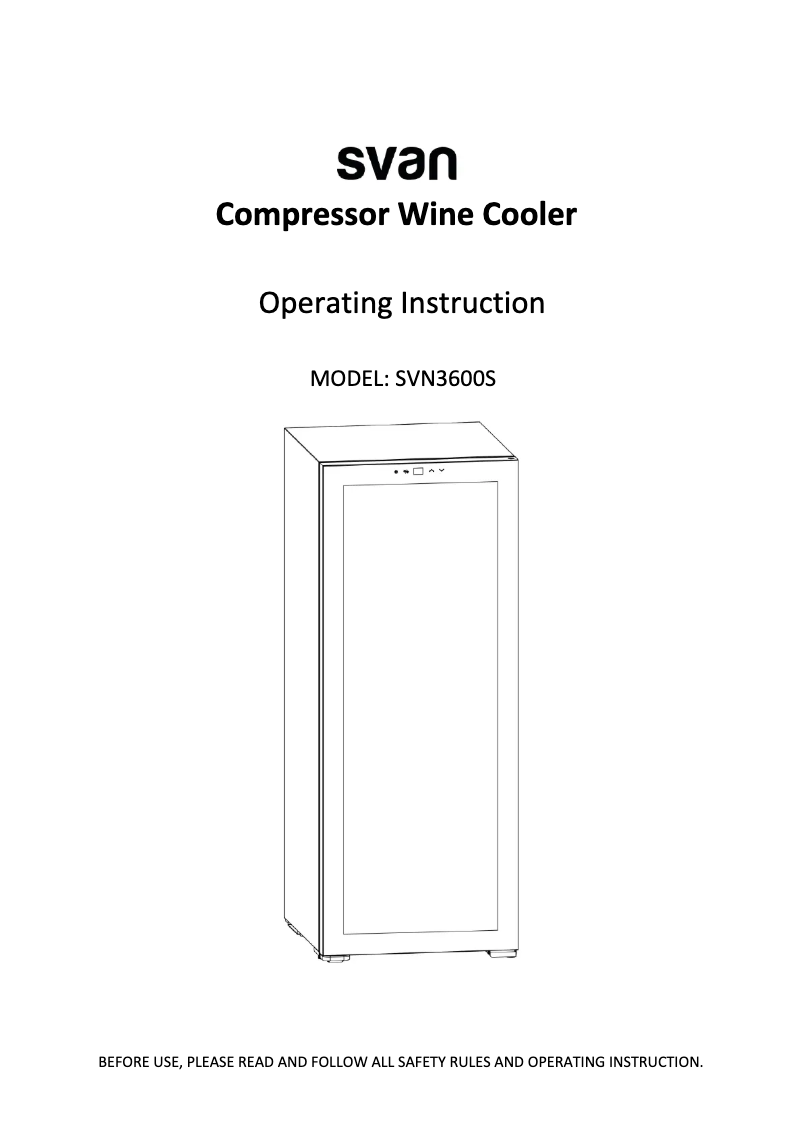 Página 1 del manual Manual de usuario SVAN SVN3600S