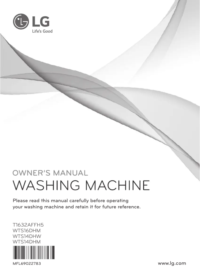 Image de la première page du manuel de l'appareil WTS16DHM