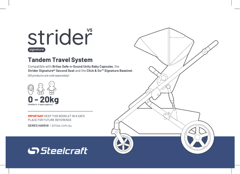 Page n°1 - Manuel utilisateur Steelcraft Strider Signature v5