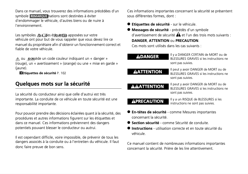 Page 1 de la notice Manuel utilisateur Honda Jazz Hybrid (2022)