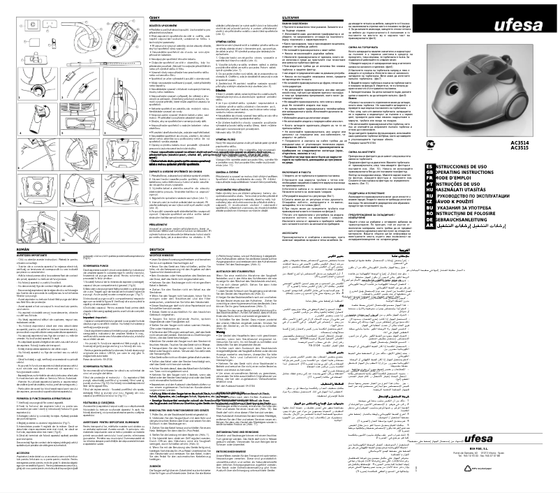 Page 1 de la notice Manuel utilisateur Ufesa AC3514