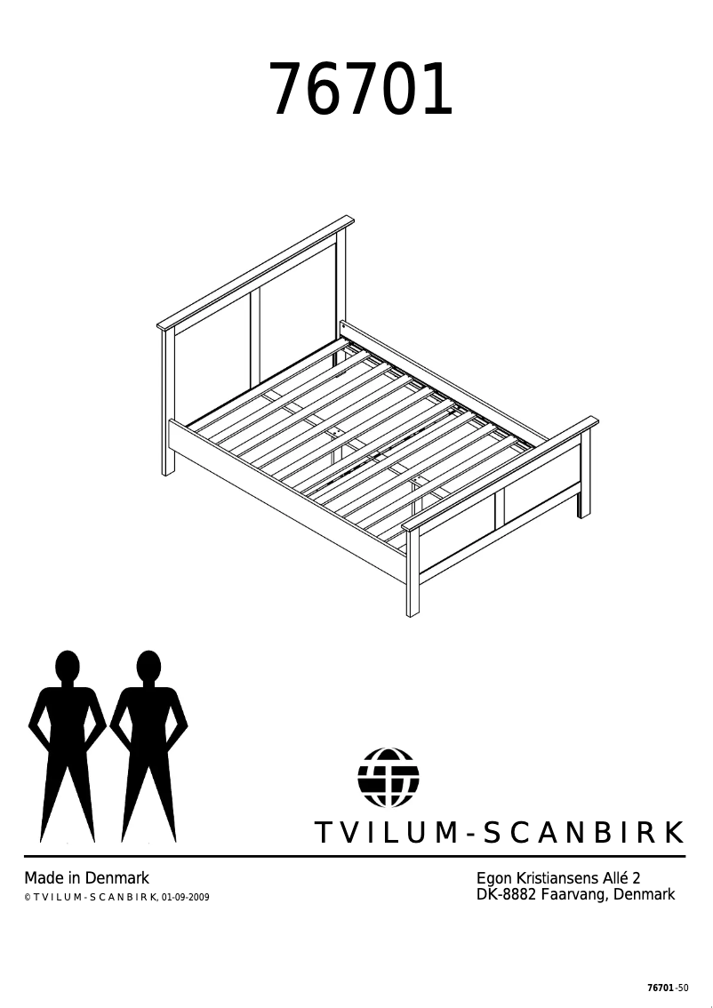 Page n°1 - Manuel utilisateur Tvilum 76701