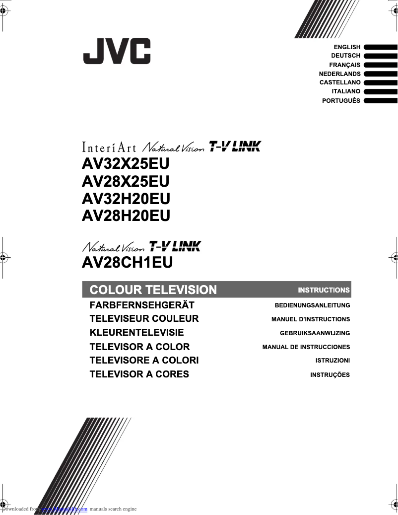 Page n°1 - Manuel utilisateur JVC AV28H20EU