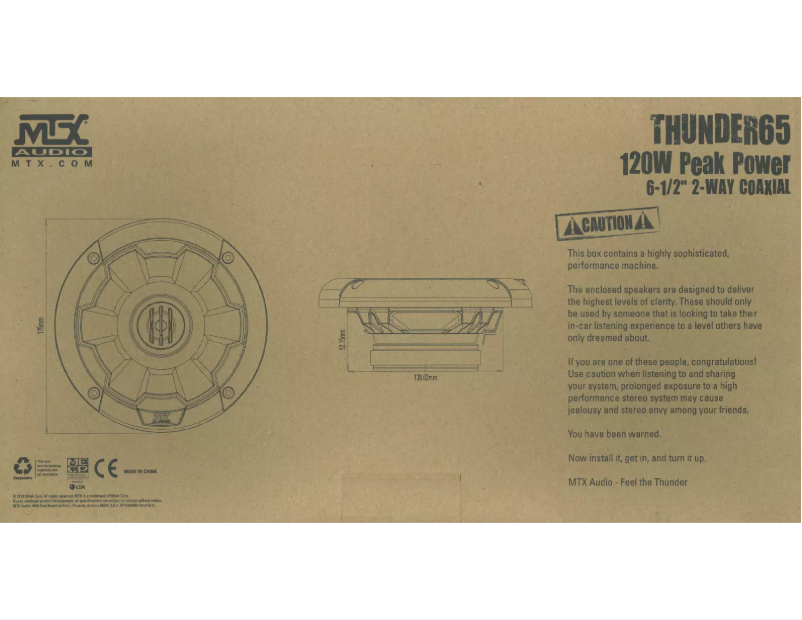 Image de la première page du manuel de l'appareil Thunder 65