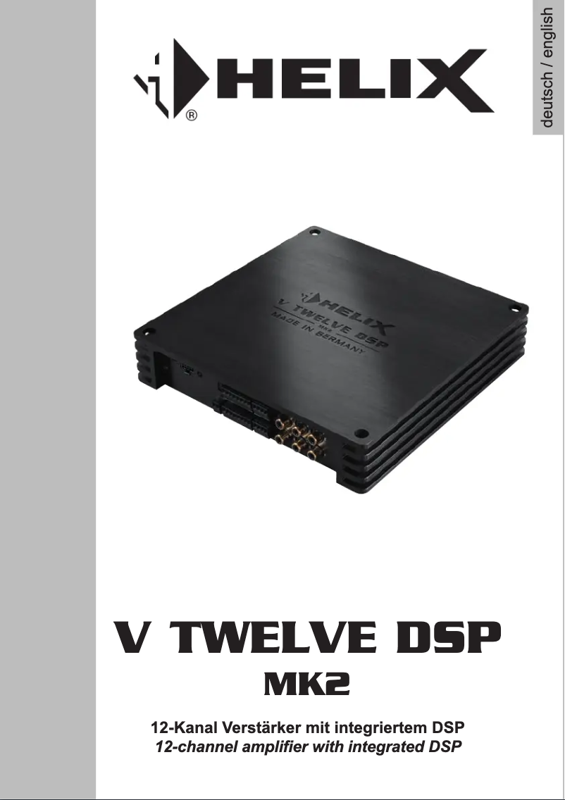 Image de la première page du manuel de l'appareil V TWELVE DSP MK2
