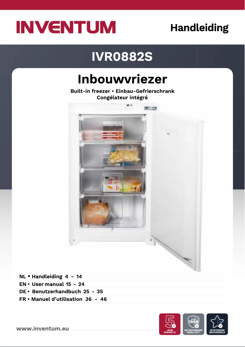 Image de la première page du manuel de l'appareil IVR0882S