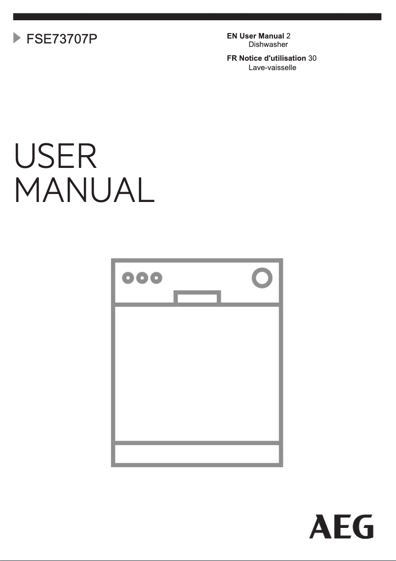 Page 1 de la notice Manuel utilisateur AEG FSE73707P