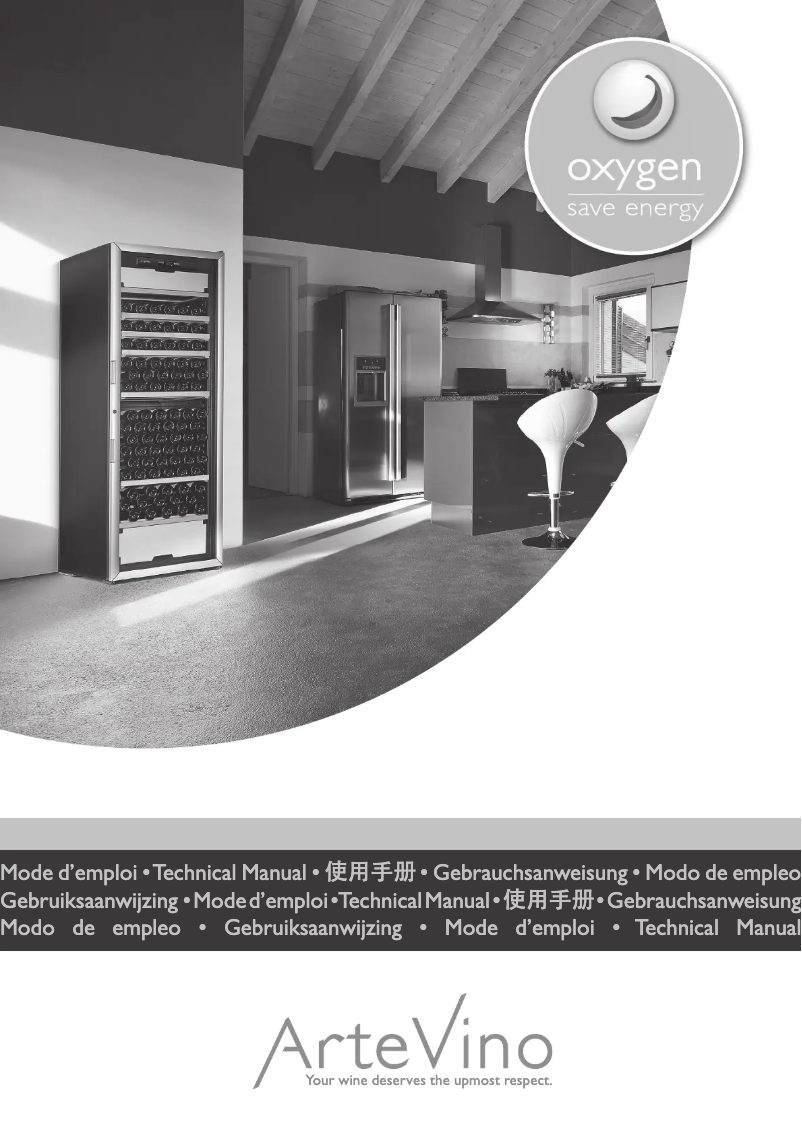 Page 1 de la notice Manuel utilisateur ArteVino OXP1T98NVSD