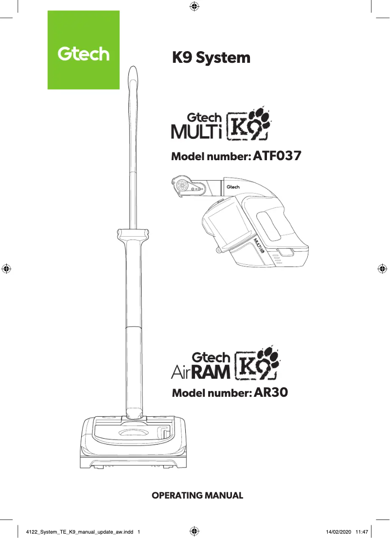 Page 1 de la notice Manuel utilisateur G-Technology System K9