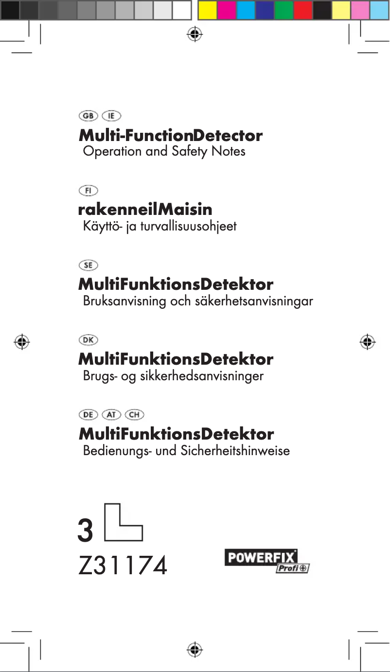 Page n°1 - Manuel utilisateur Powerfix Z31174