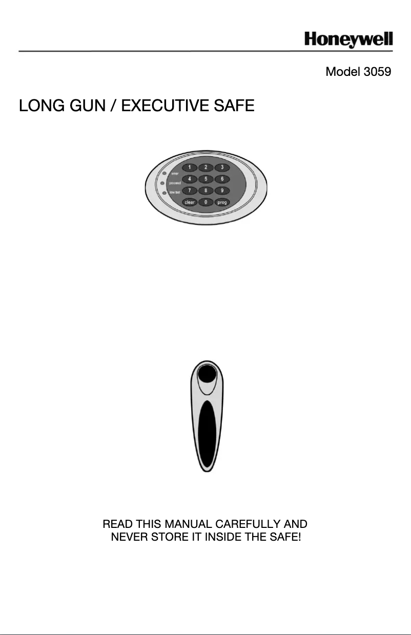 Page 1 de la notice Manuel utilisateur Honeywell 3059