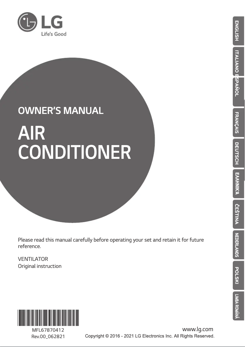 Page 1 de la notice Manuel utilisateur LG LZ-H050GBA4