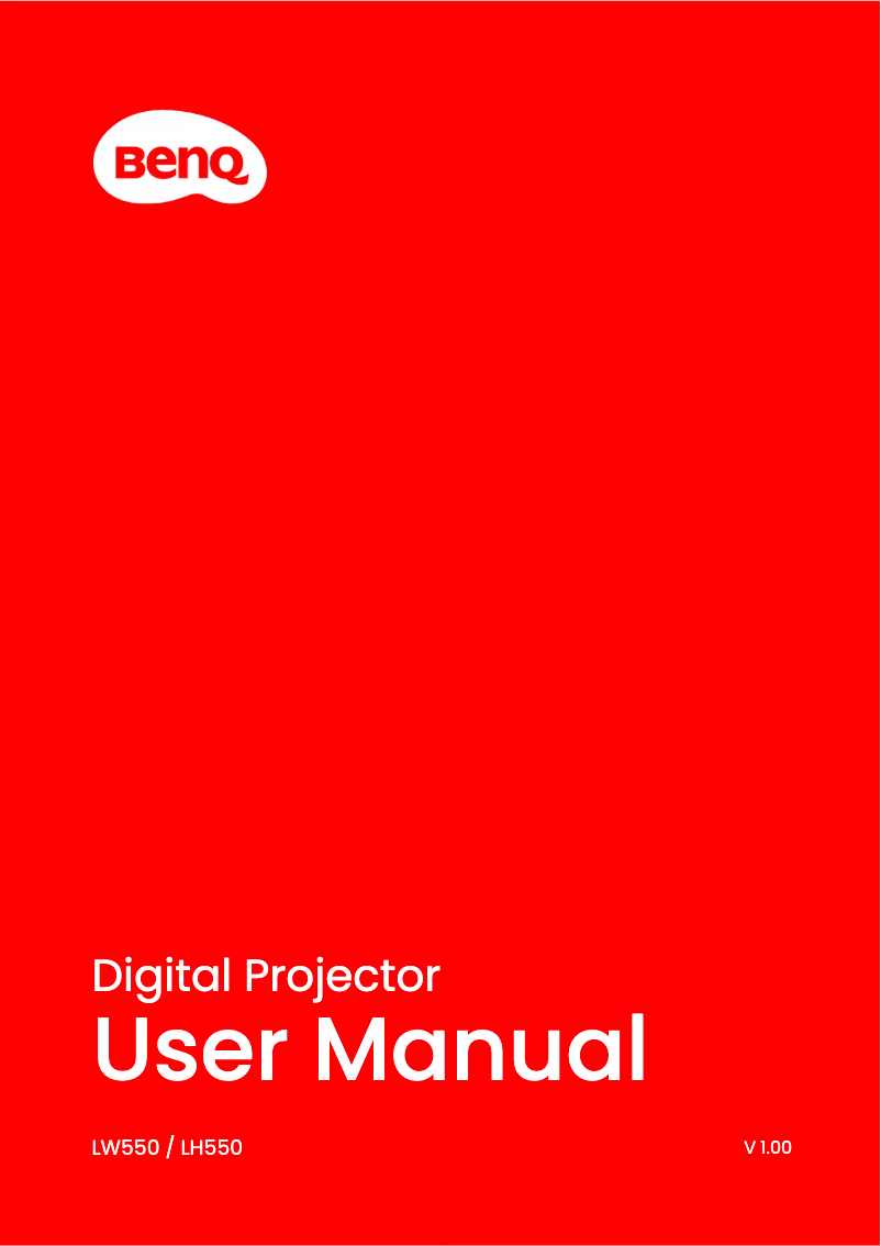 Image de la première page du manuel de l'appareil LW550