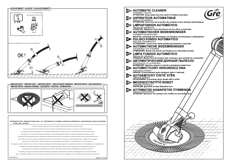 Página 1 del manual Manual de usuario Gre AR20682