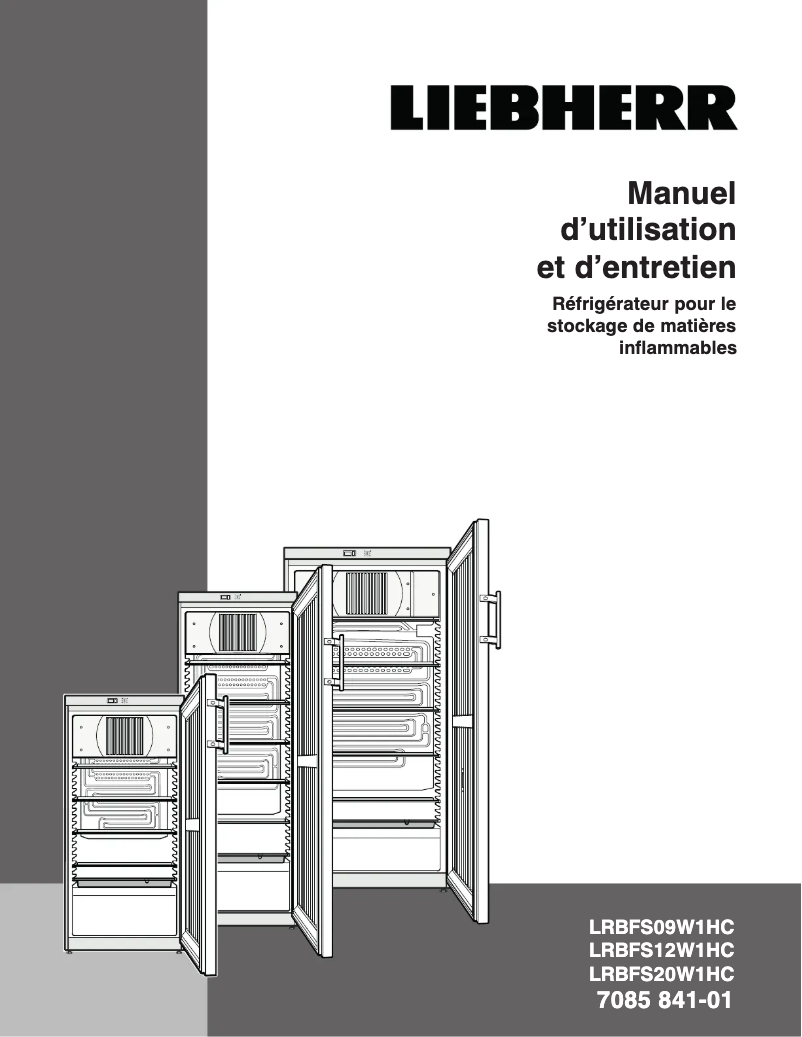 Page n°1 - Manuel utilisateur Liebherr LKexv 5400 MediLine
