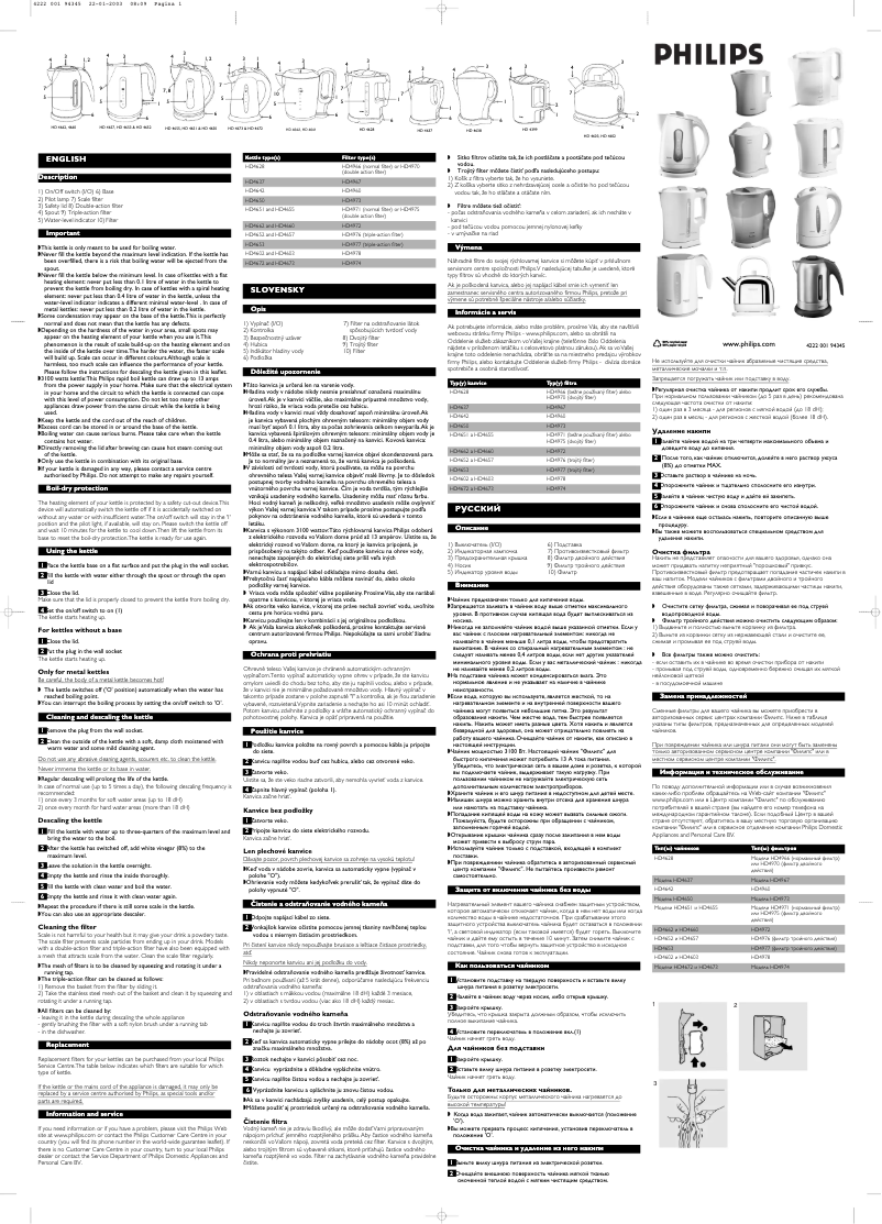 Image de la première page du manuel de l'appareil HD4655