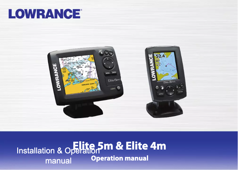 Image de la première page du manuel de l'appareil Elite 4m