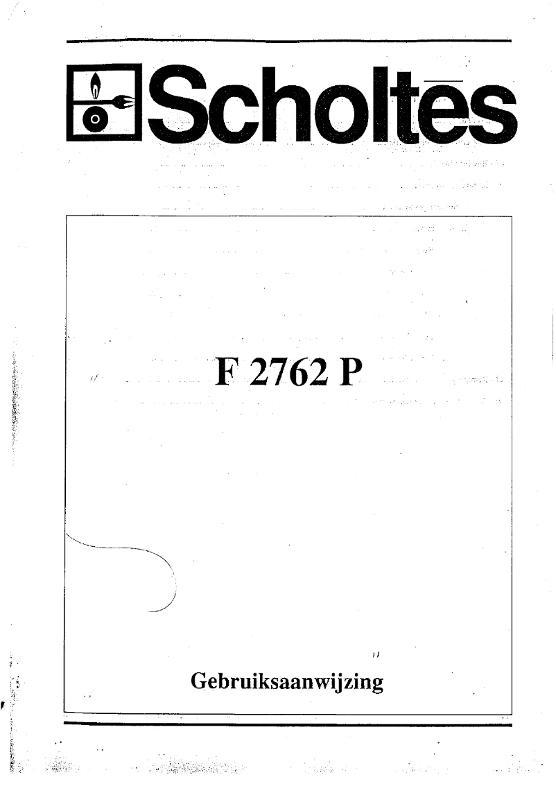 Image de la première page du manuel de l'appareil F 2762 P