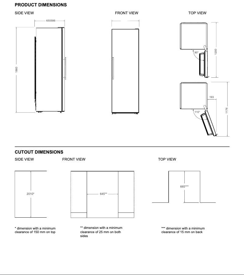 Page 1 de la notice Instructions / montage Bertazzoni RLD60F4FXNC