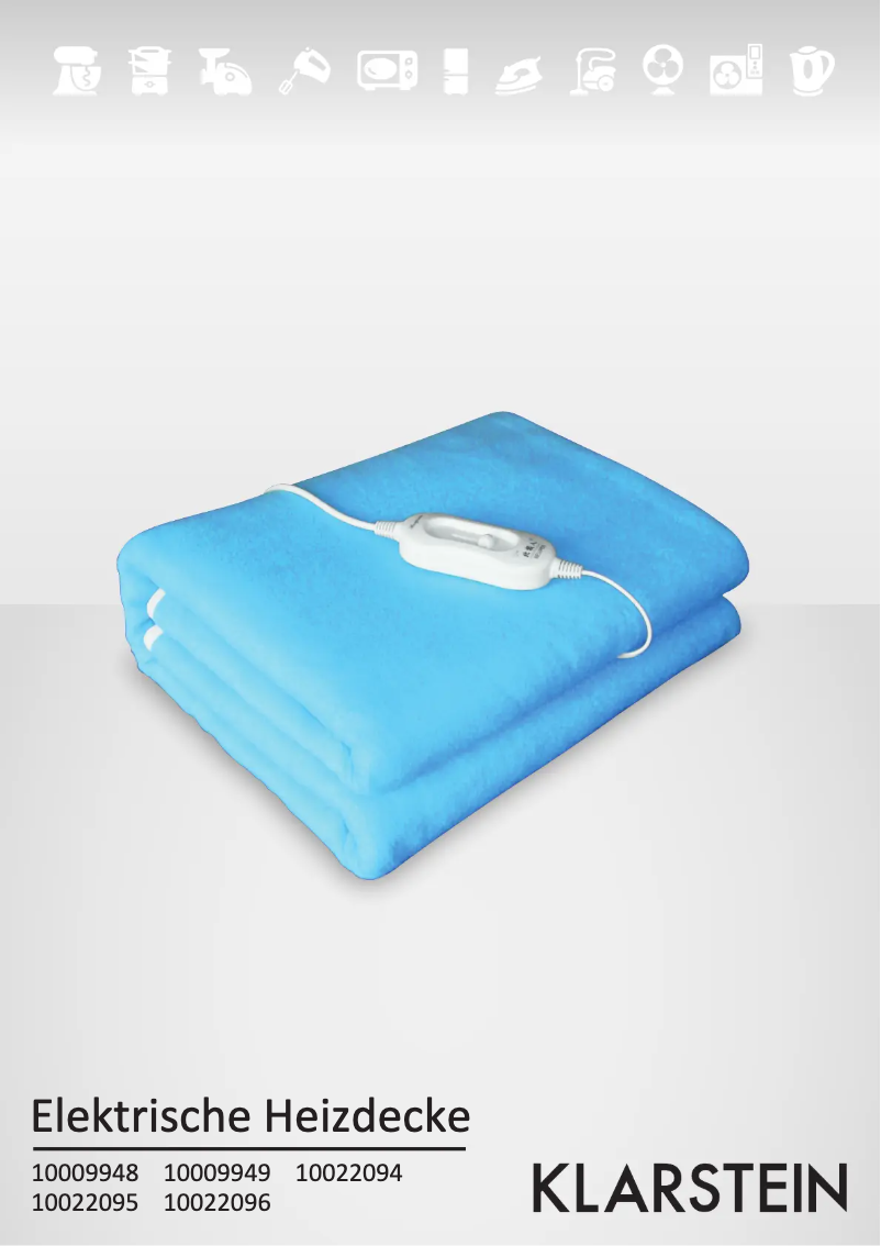 Page 1 de la notice Manuel utilisateur Klarstein 10009948