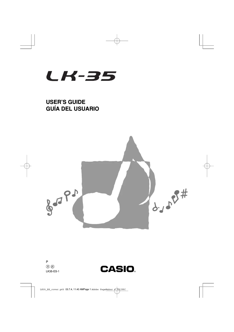 Image de la première page du manuel de l'appareil LK-35