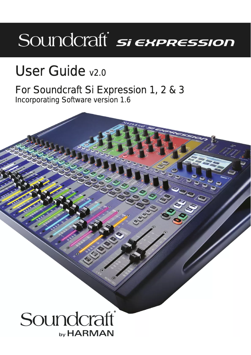 Page n°1 - Manuel utilisateur Soundcraft Si Expression