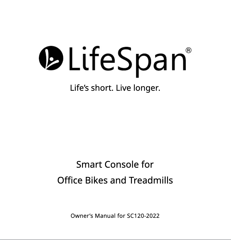 Página 1 del manual Manual de usuario LifeSpan C3-DT7
