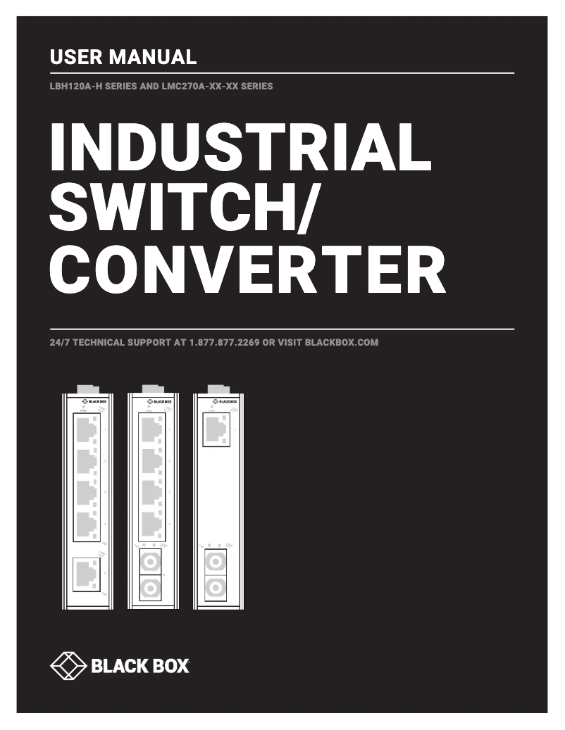 Page n°1 - Manuel utilisateur Black Box LBH120A-H-SC