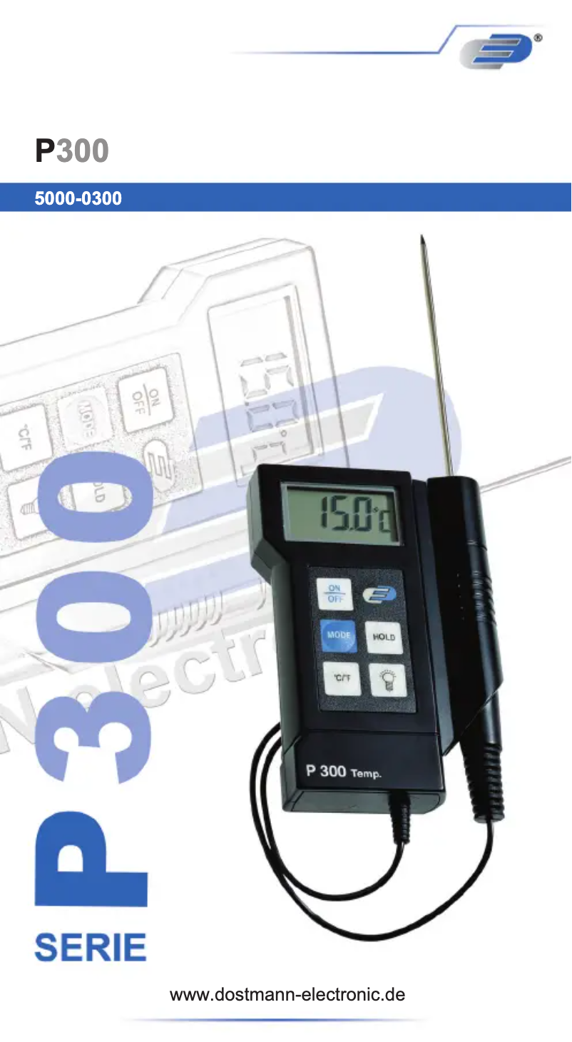 Image de la première page du manuel de l'appareil P300 31.1020