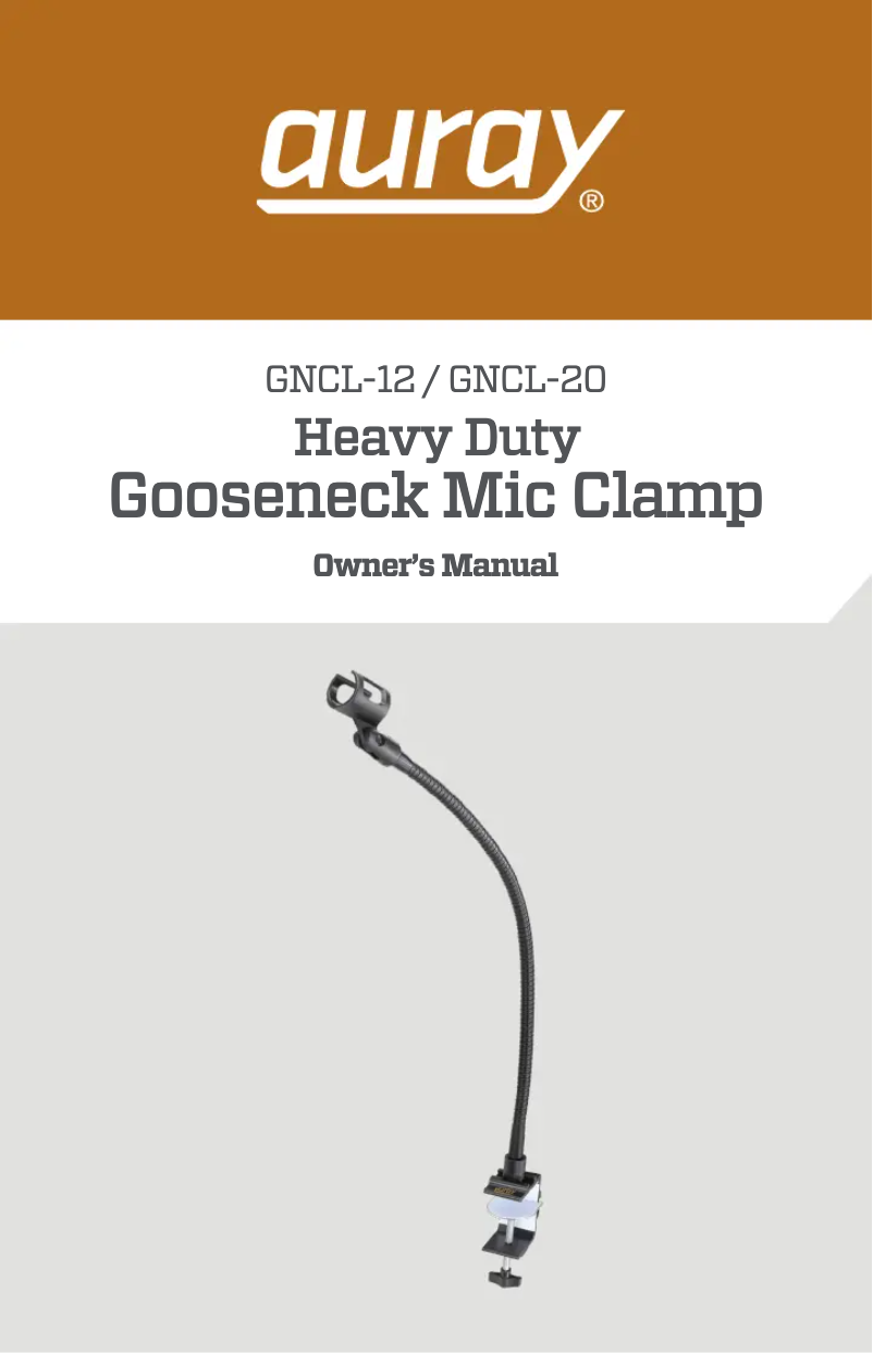 Page 1 de la notice Manuel utilisateur Auray GNCL-20