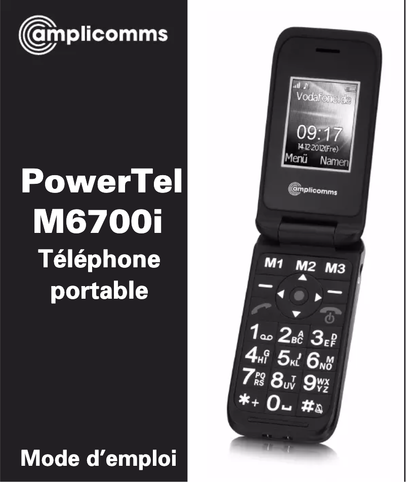 Image de la première page du manuel de l'appareil PowerTel M6700i