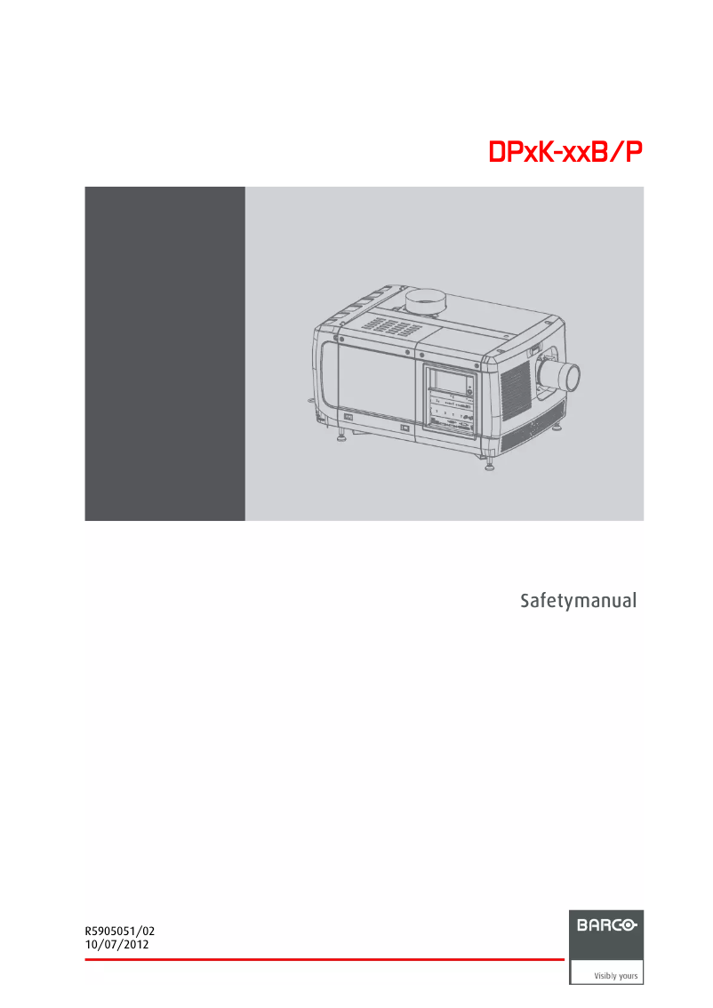 Image de la première page du manuel de l'appareil DP2K-23B