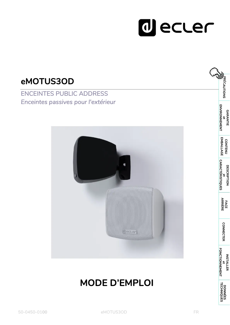 Página 1 del manual Manual de usuario Ecler eMOTUS3OD